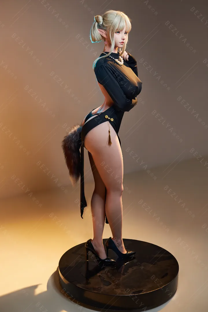 155cm (5ft1) G-Cup Ultra Make up Silicone Head + TPE Body Hybrid Sex Doll Kaliya, Head Kaliya
